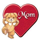 a mother's day heart with a teddy 